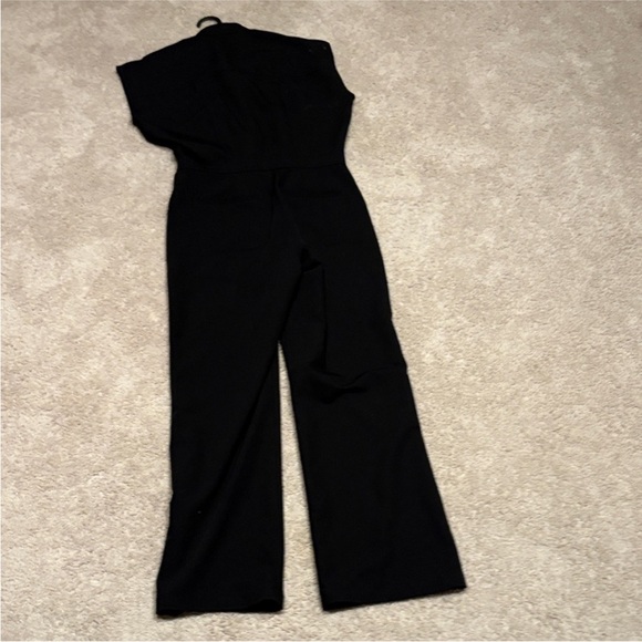 Figs Black Scrub Jumpsuit with Gray Accents - Picture 3 of 3